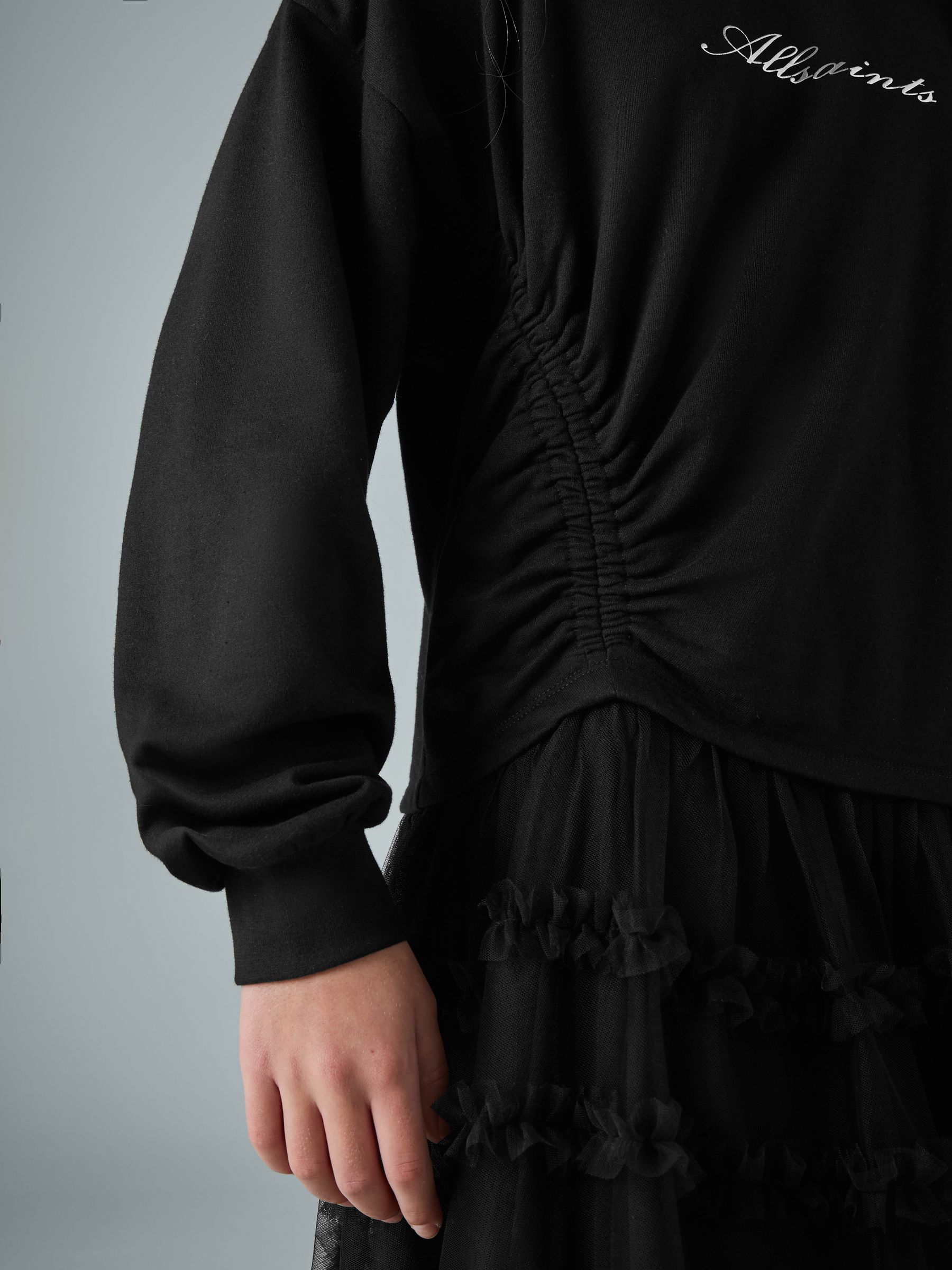 smALLSAINTS Ruched Sweat Frill Mock Dress
