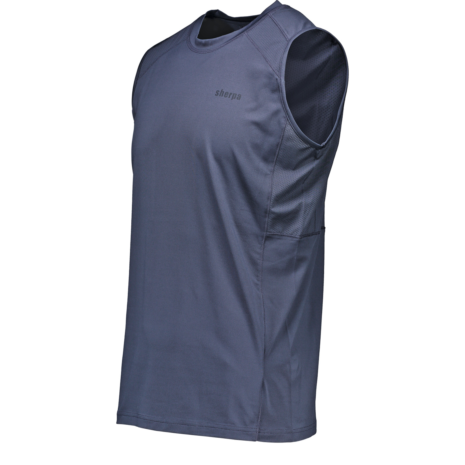 Sherpa Gocha Hr Tanktop M, mittelblau, M