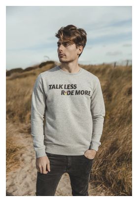 Sweat Unisexe Çois 'Talk Less Ride More' Gris