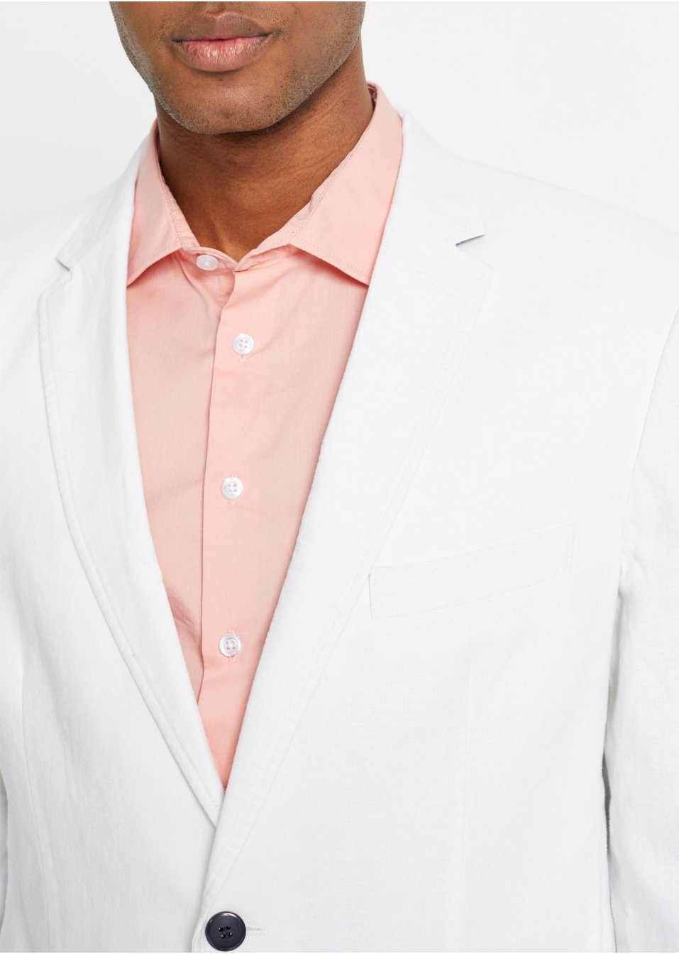 Veste de costume en lin majoritaire