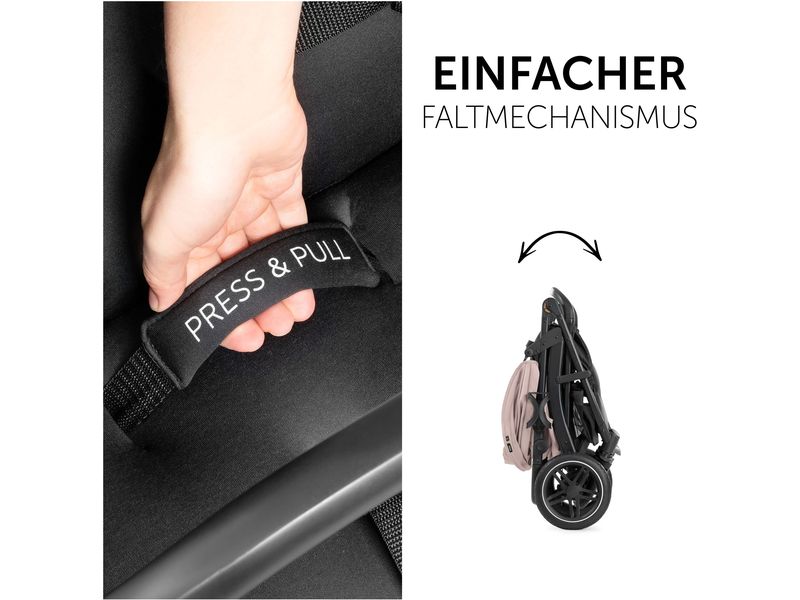 Hauck Buggy Rapid 4D Dusty Rose Stylischer Buggy für Stadt und Land