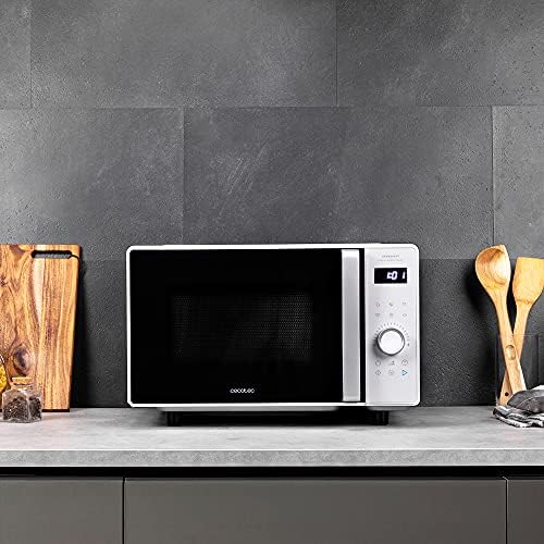 Cecotec Micro ondes numériques sans plaque GrandHeat 2010 Flatbed Steel. Puissance 700 W, Capacité 20 Litres, Grille 900 Watt, 9 Fonctions préréglées, Démarrage rapide, Nettoyage facile. : Cuisine et Maison