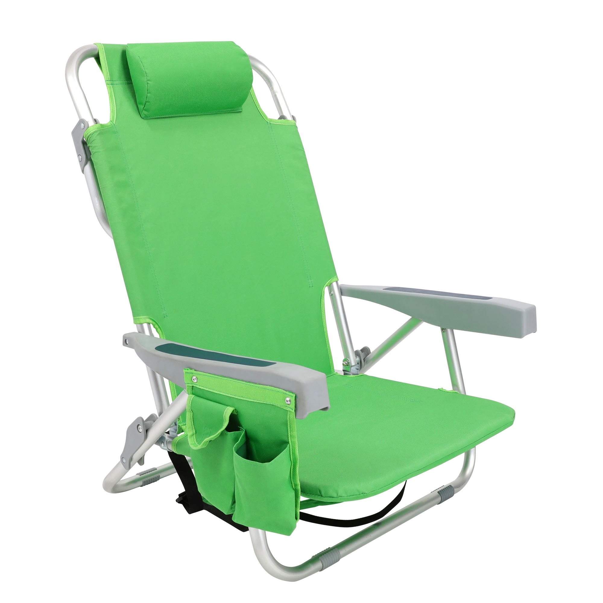 Strandstuhl klappbar 2er Set grün