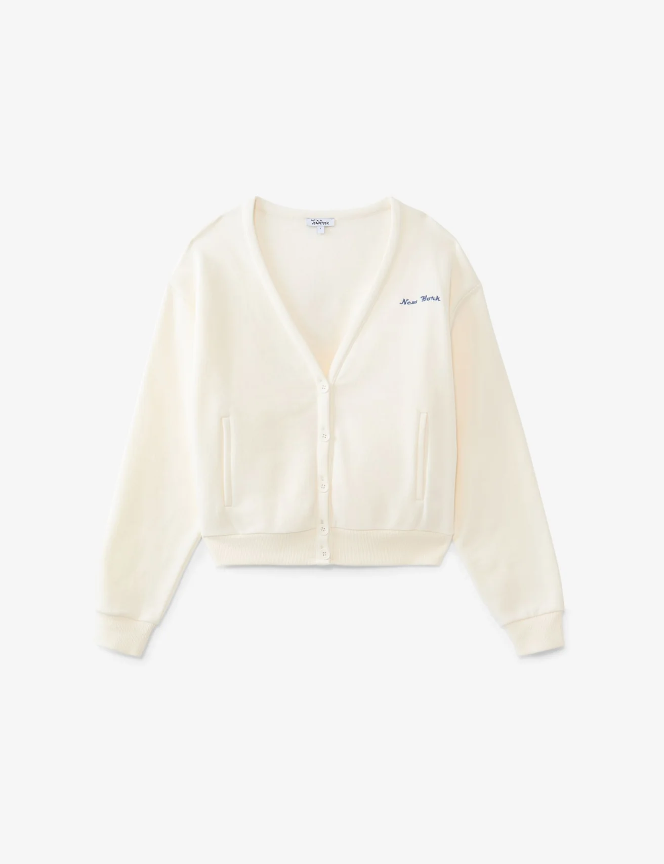 Cardigan New York blanc cassé