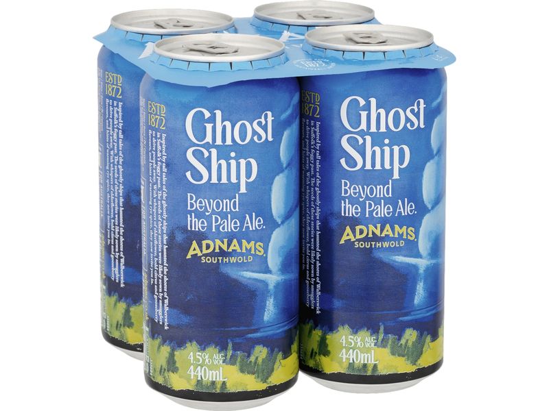 Adnams Bier Ghost Ship Citrus Pale Ale 4 x 440 ml Erfrischendes Pale Ale mit fruchtigen Zitrusnoten