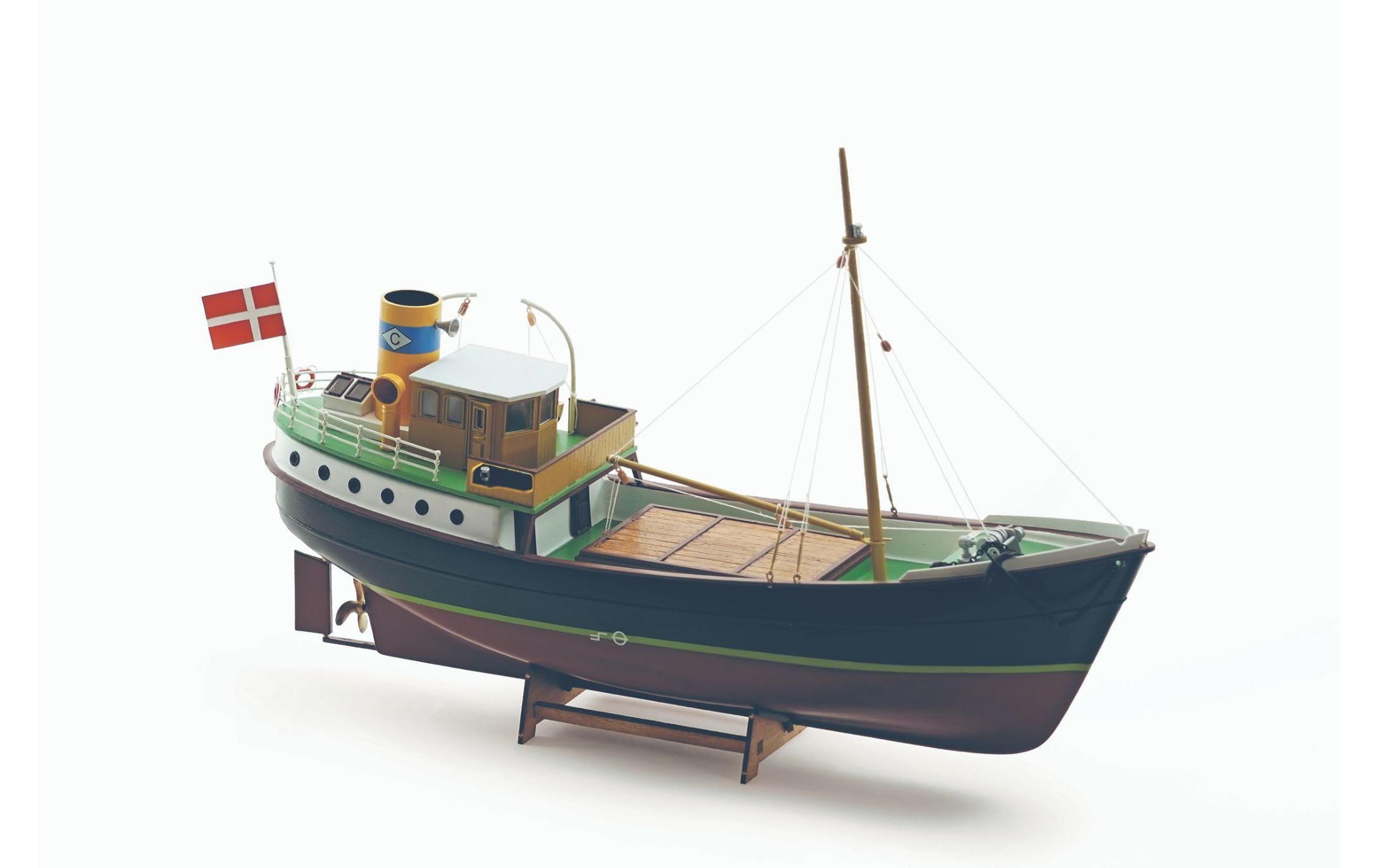 Bausatz Carli 1:60, 380 mm<br>Detaillierter Schiffsmodellbausatz