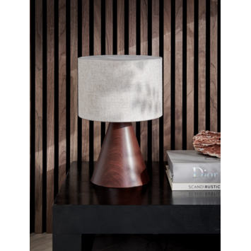 KARWEI tafellamp Daaf beige 36,5xØ25cm