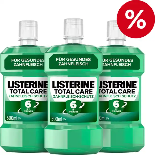 3er-Set Mundspülung Total Care Zahnfleisch-Schutz