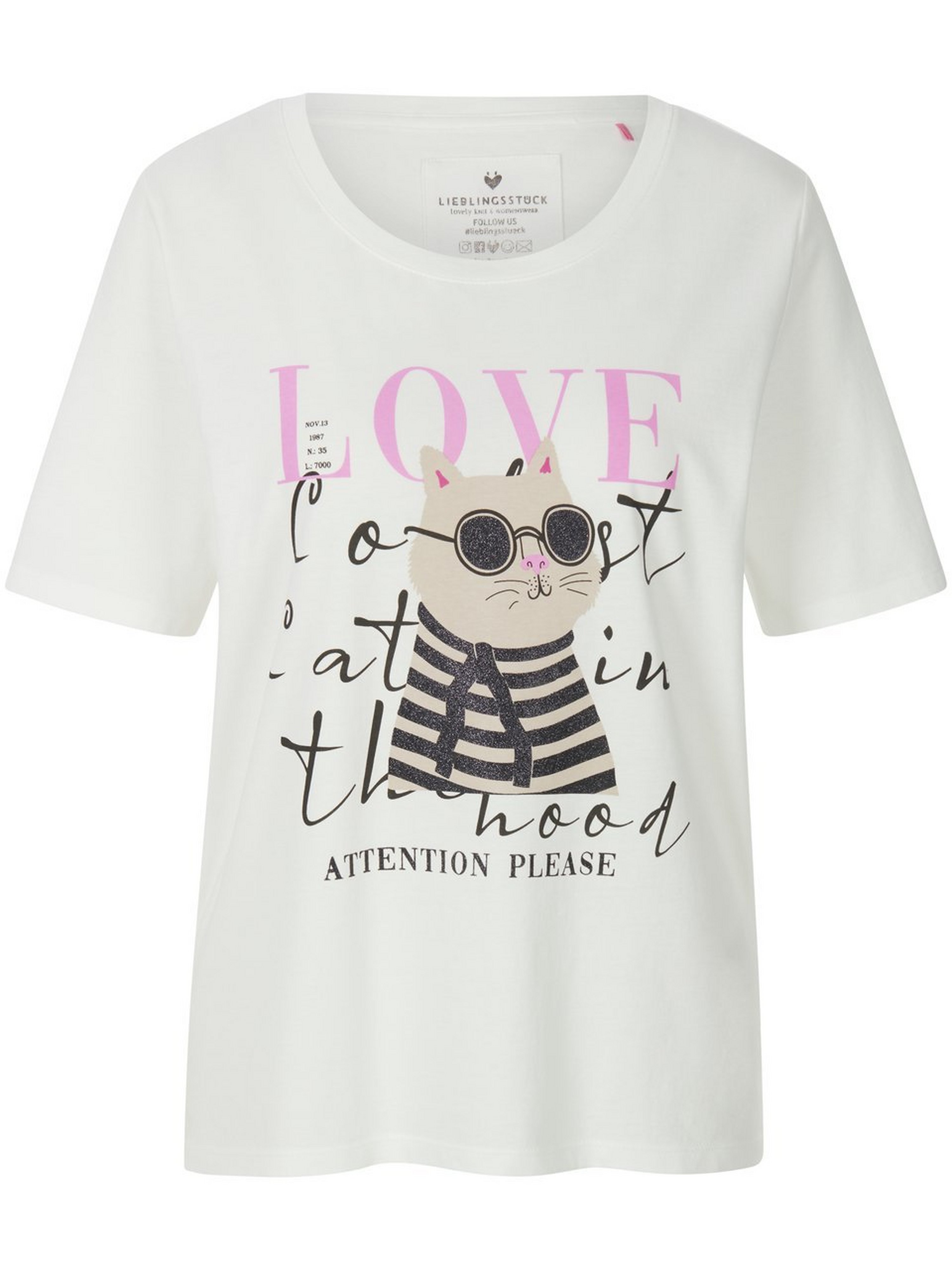 Rundhals-Shirt mit 1/2-Arm