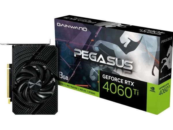 Gainward GeForce RTX 4060 Ti Pegasus 8GB - Grafikkort - GeForce RTX 4060 Ti - 8 GB GDDR6 - PCIe 4.0 - HDMI, 3 x DisplayPort