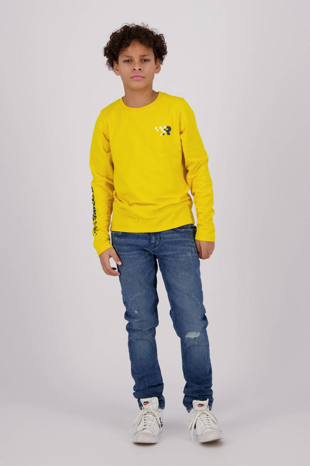Raizzed longsleeve Homer met tekst geel