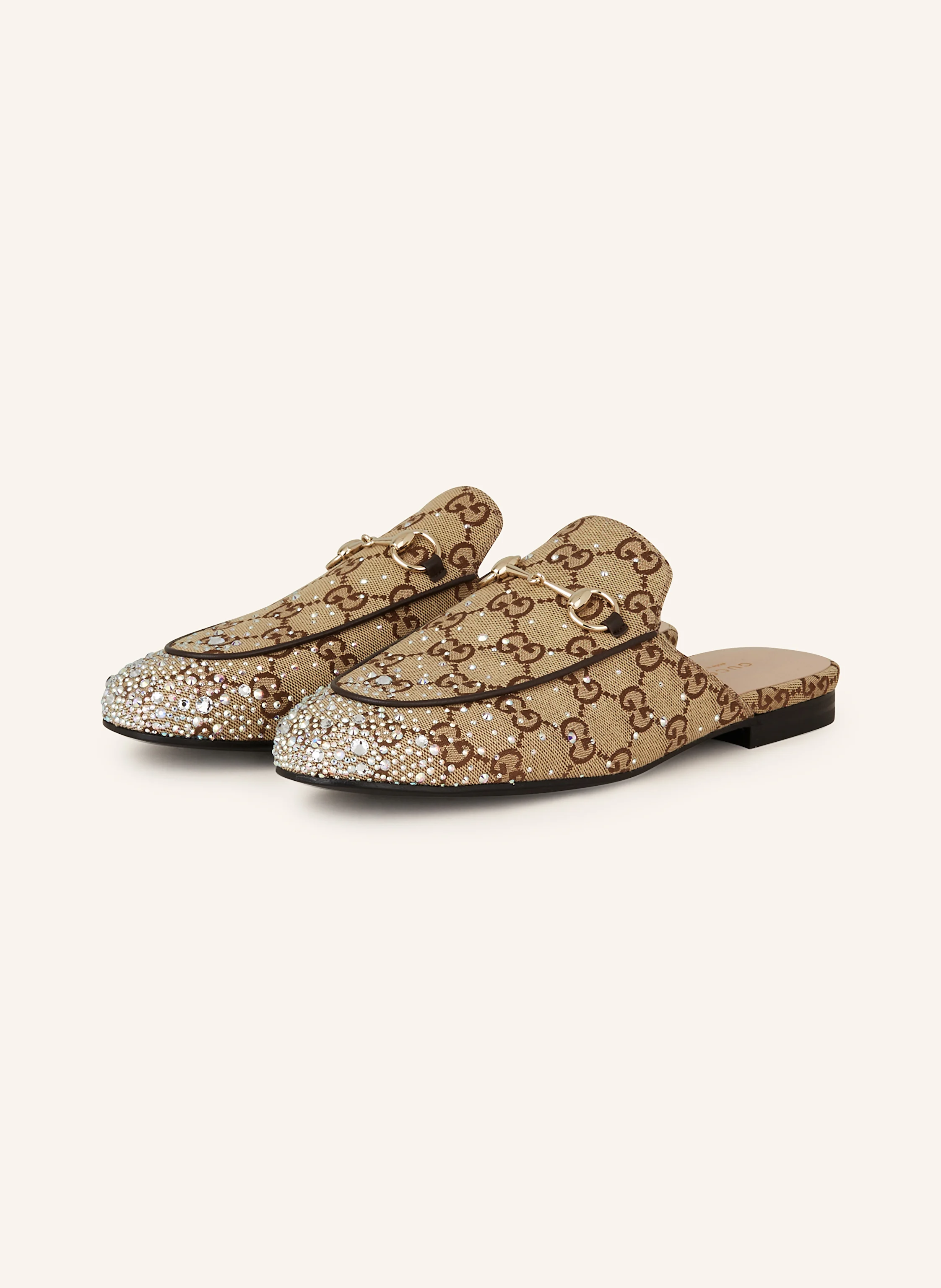 GUCCI Mules mit Schmucksteinen