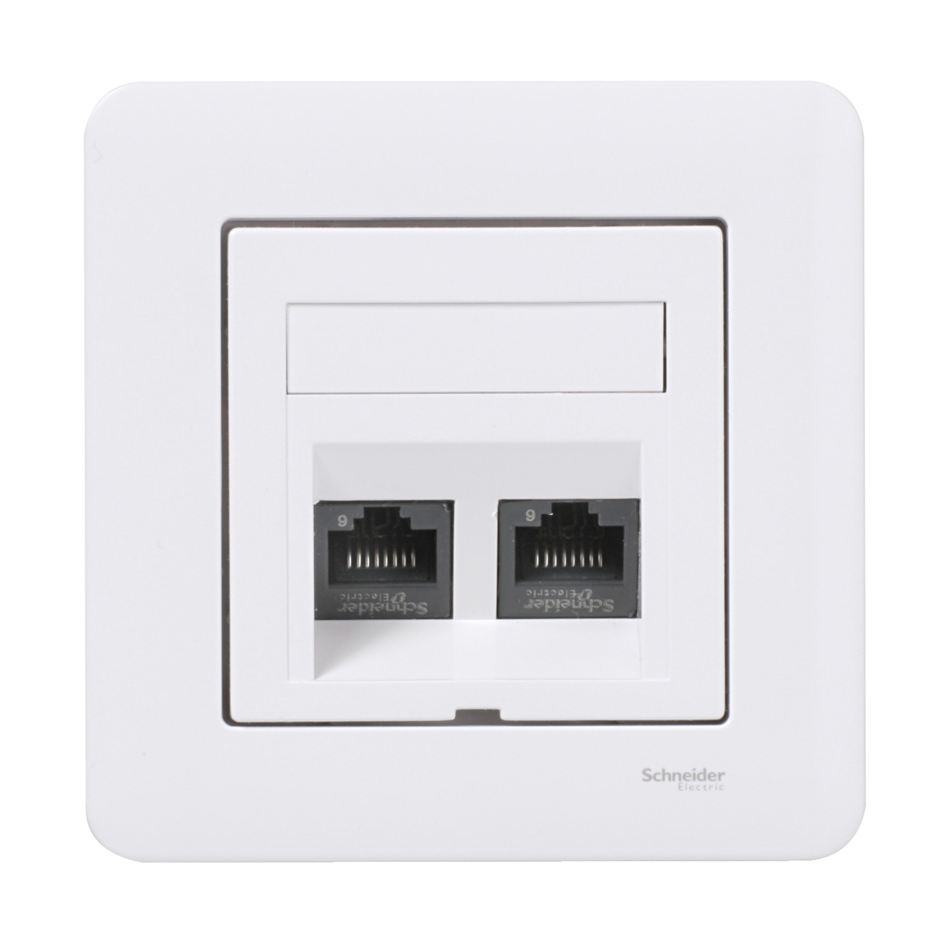 Schneider Electric Exxact Innfelt UTP-nettverksuttak Cat.6 2-porters