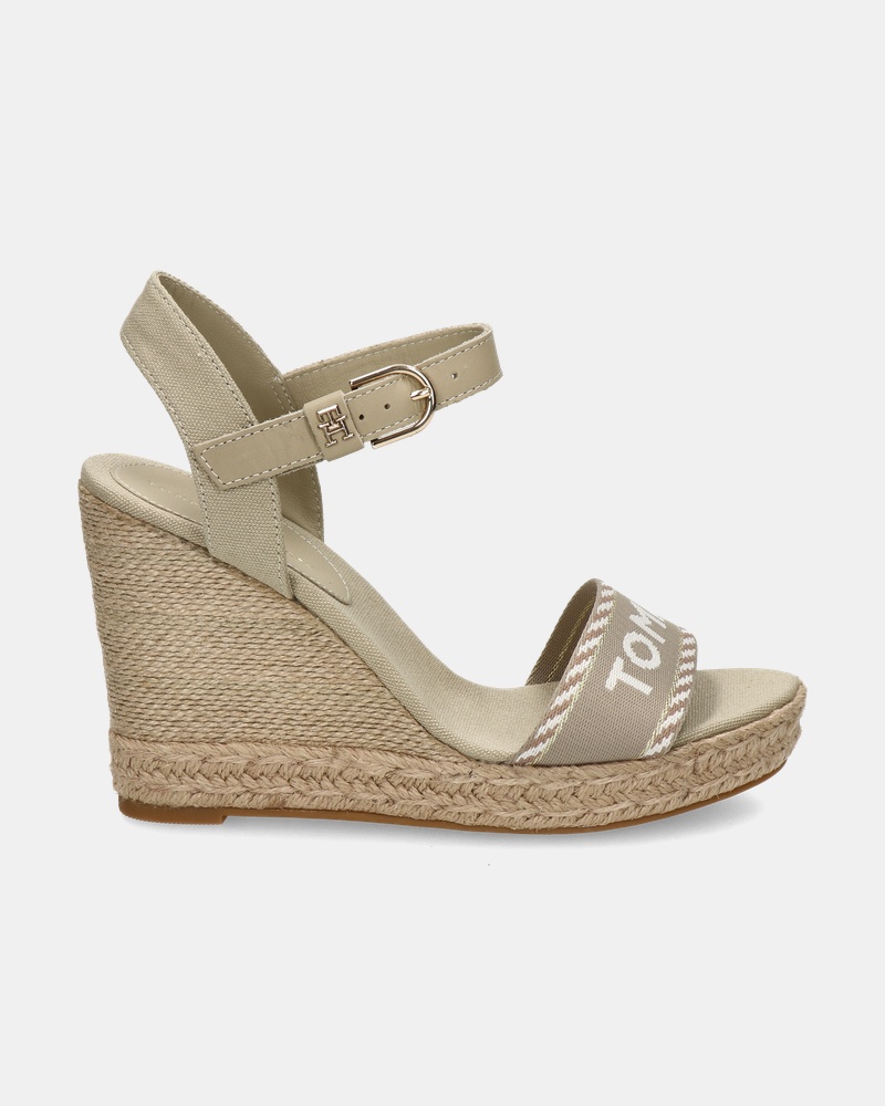 Tommy Hilfiger Sport Webbing Wedge Sleehak  - beige
