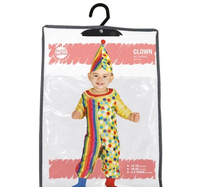 Clown Kostuum Baby Gekleurd