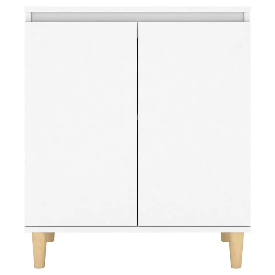 vidaXL - Dressoir - Wit - Bewerkt hout