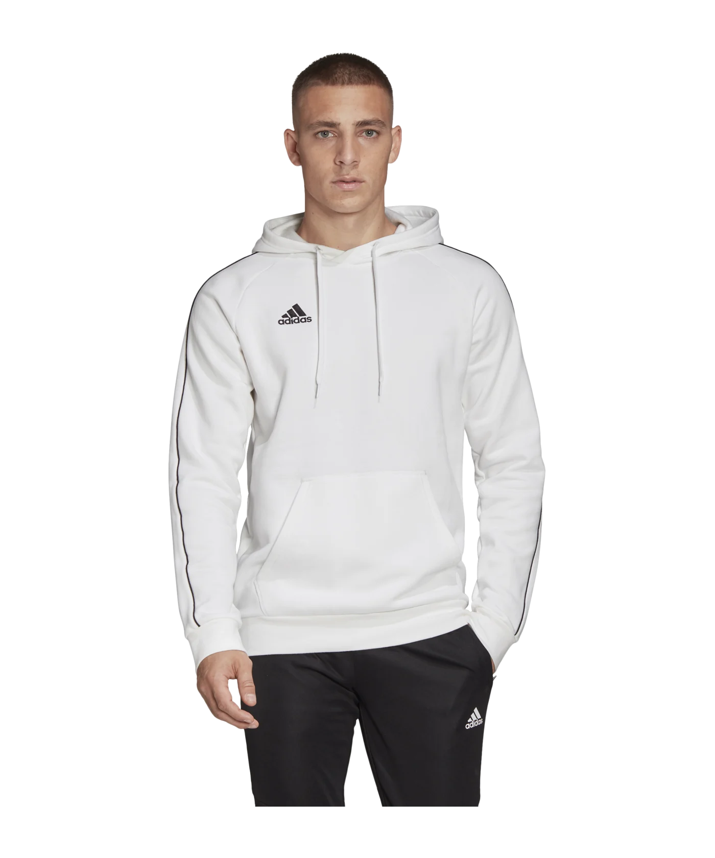adidas Core 18 Hoody Kapuzensweatshirt Weiss