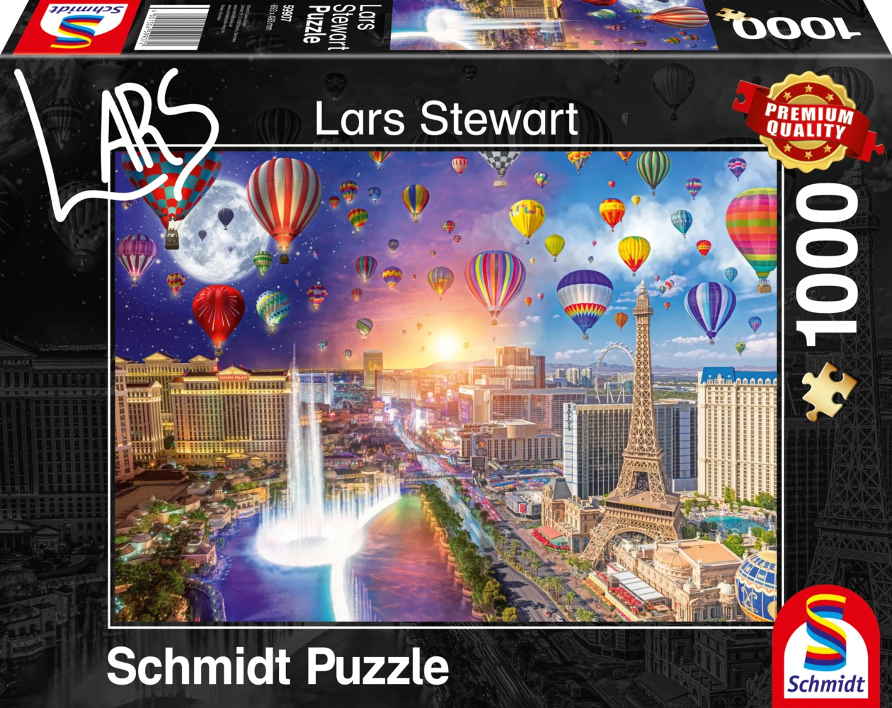 Schmidt Puzzle 1000 - Las Vegas, Night and Day (Puzzle)