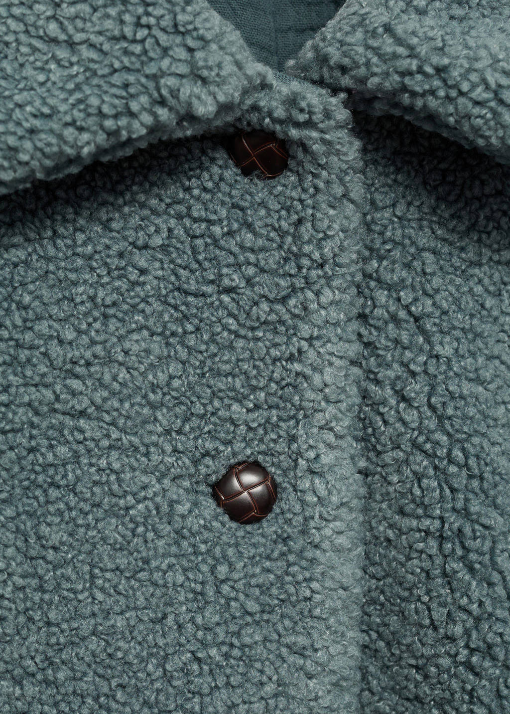 Mango Kids teddy jas groen