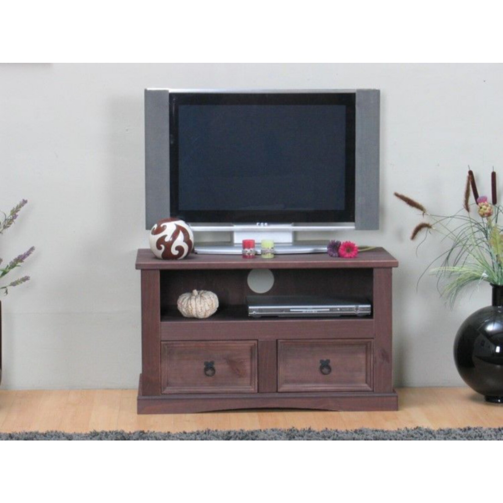 TV Hifi Tisch New Mexiko 2 Schubladen Fernsehschrank Multimedia Mexico kolonial