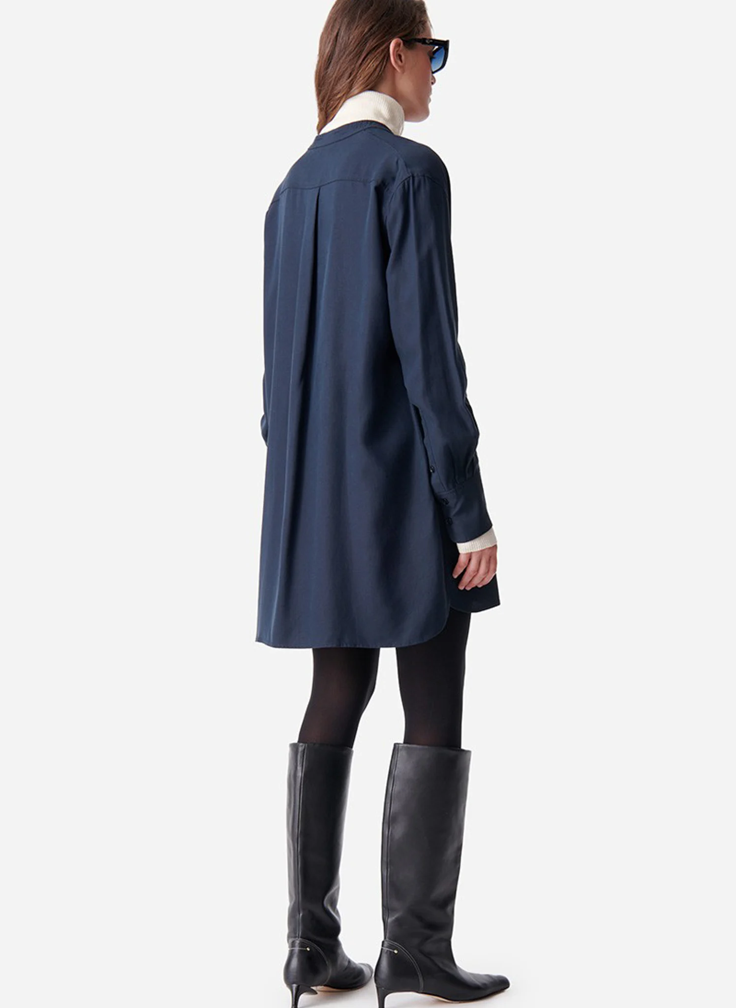 DAO - Robe chemise courte | Bleu
