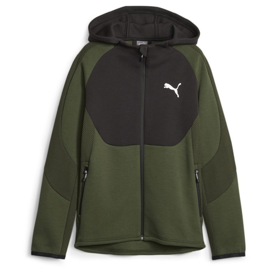 PUMA Sweat à Capuche Evostripe Full Zip - Vert Enfant