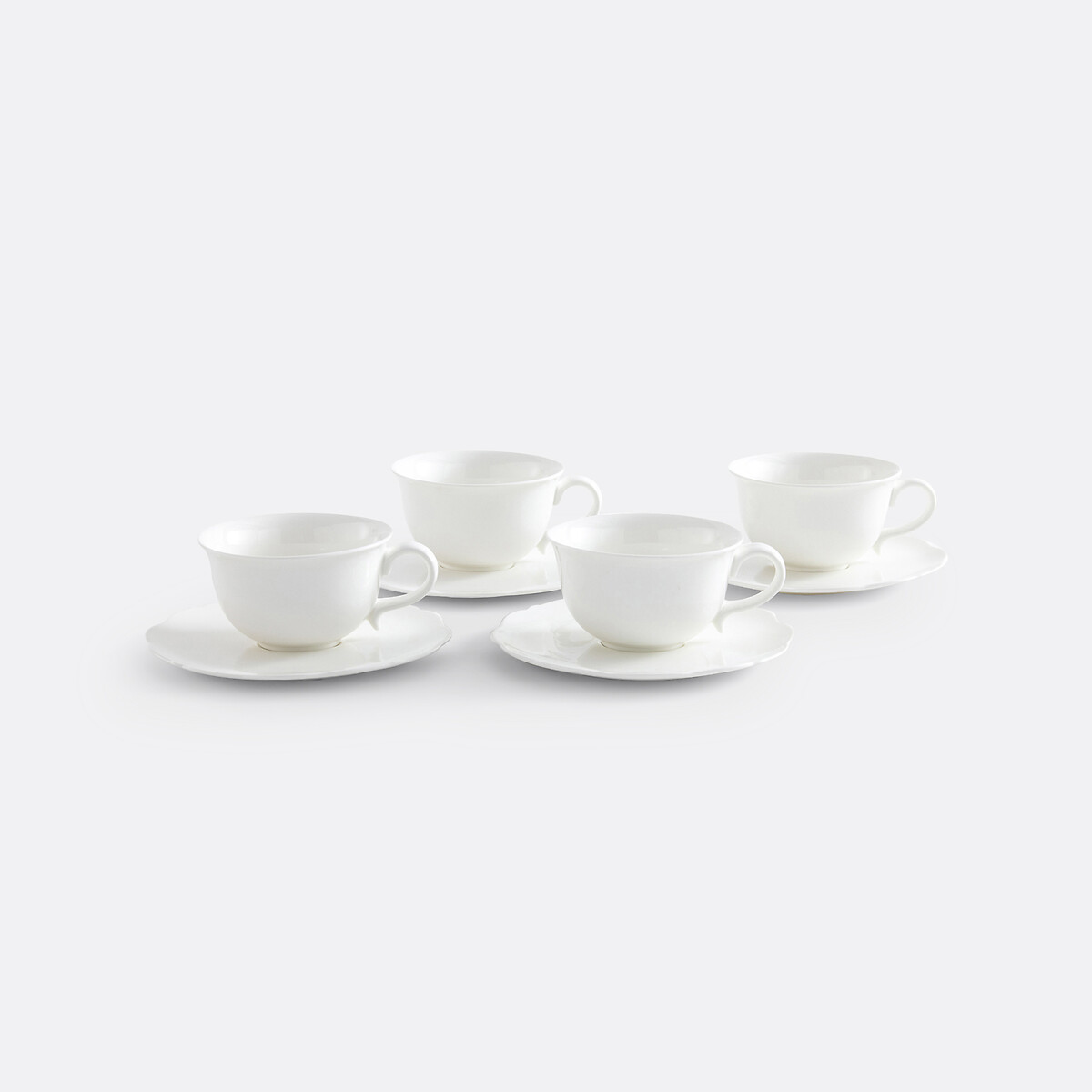 LA REDOUTE INTERIEURS<br>Conjunto de 4 xícaras de café e pires, Hirène
