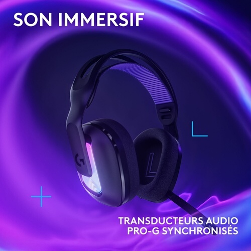 Casque PC Logitech G522 LIGHTSPEED gaming sans fil - Noir