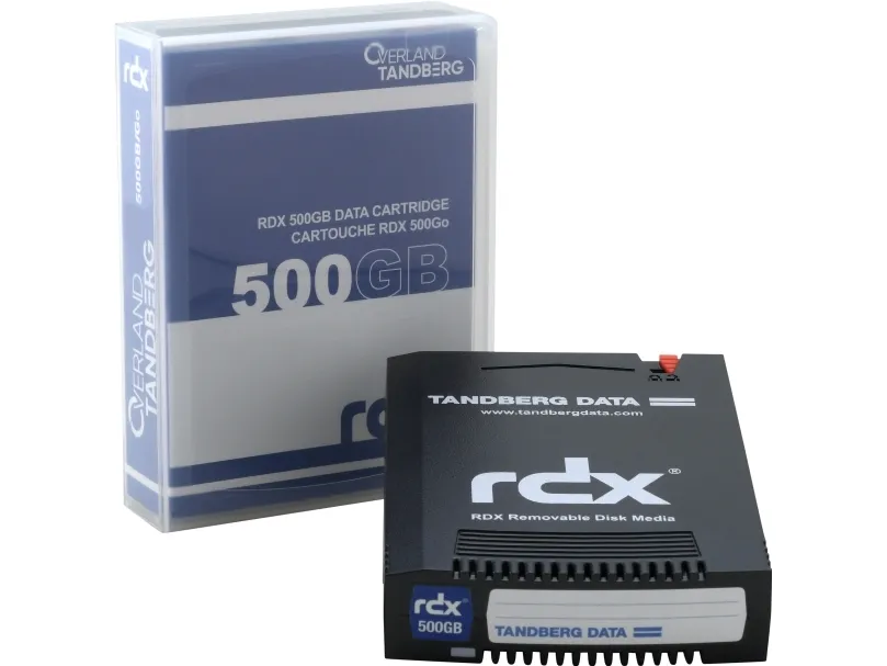 Overland-Tandberg 8541-RDX, RDX-patron, RDX, 500 GB, 15 ms, Sort, RDX QuikStor