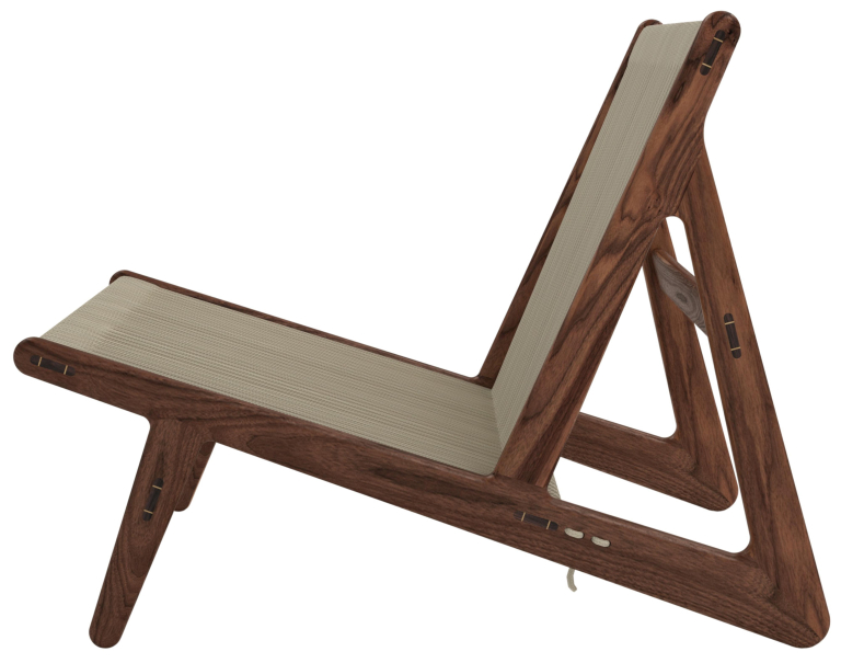 Gubi MR01 Initial fauteuil walnoot