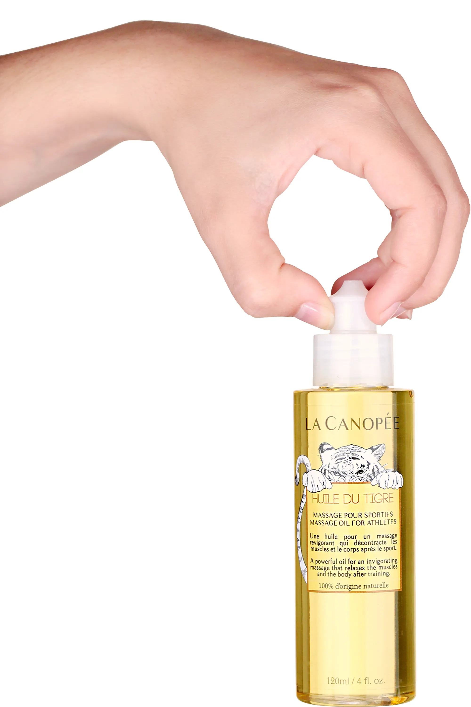 La Canopée Huile du Tigre Massage pour Sportifs-120 ml