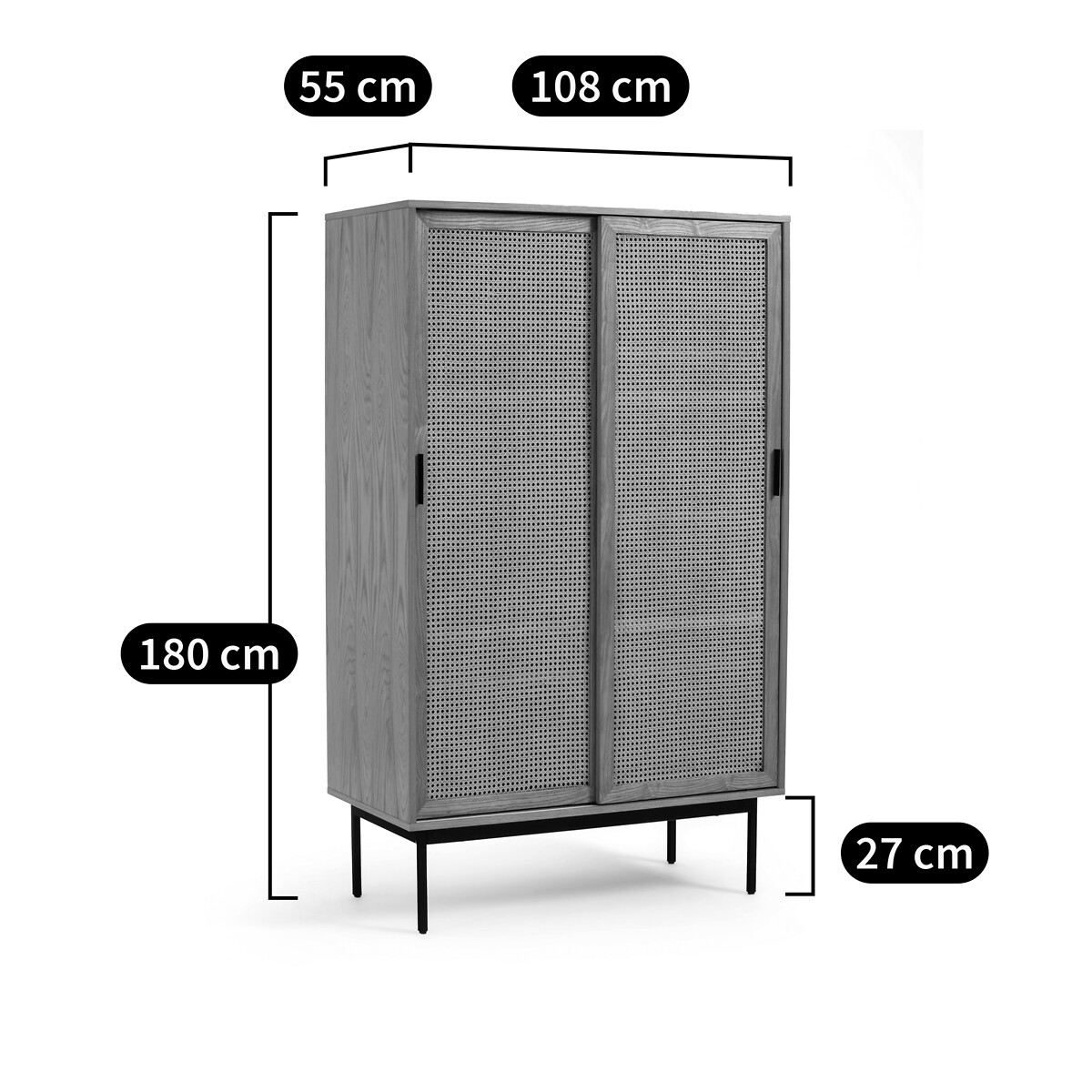 LA REDOUTE INTERIEURS<br>Roupeiro com 2 portas de correr Waska