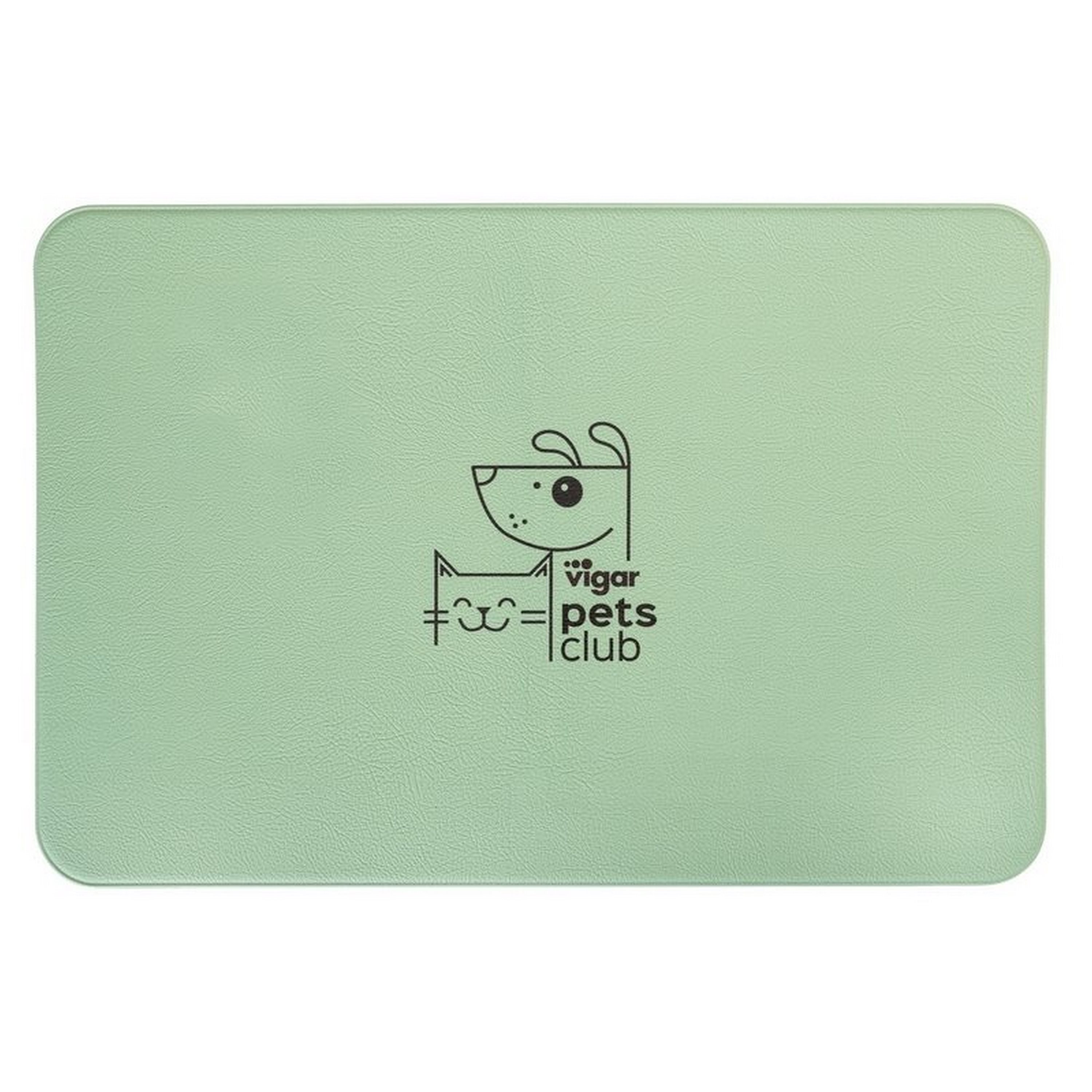 Tapete para comedouro Pets Club Green 60x40cm