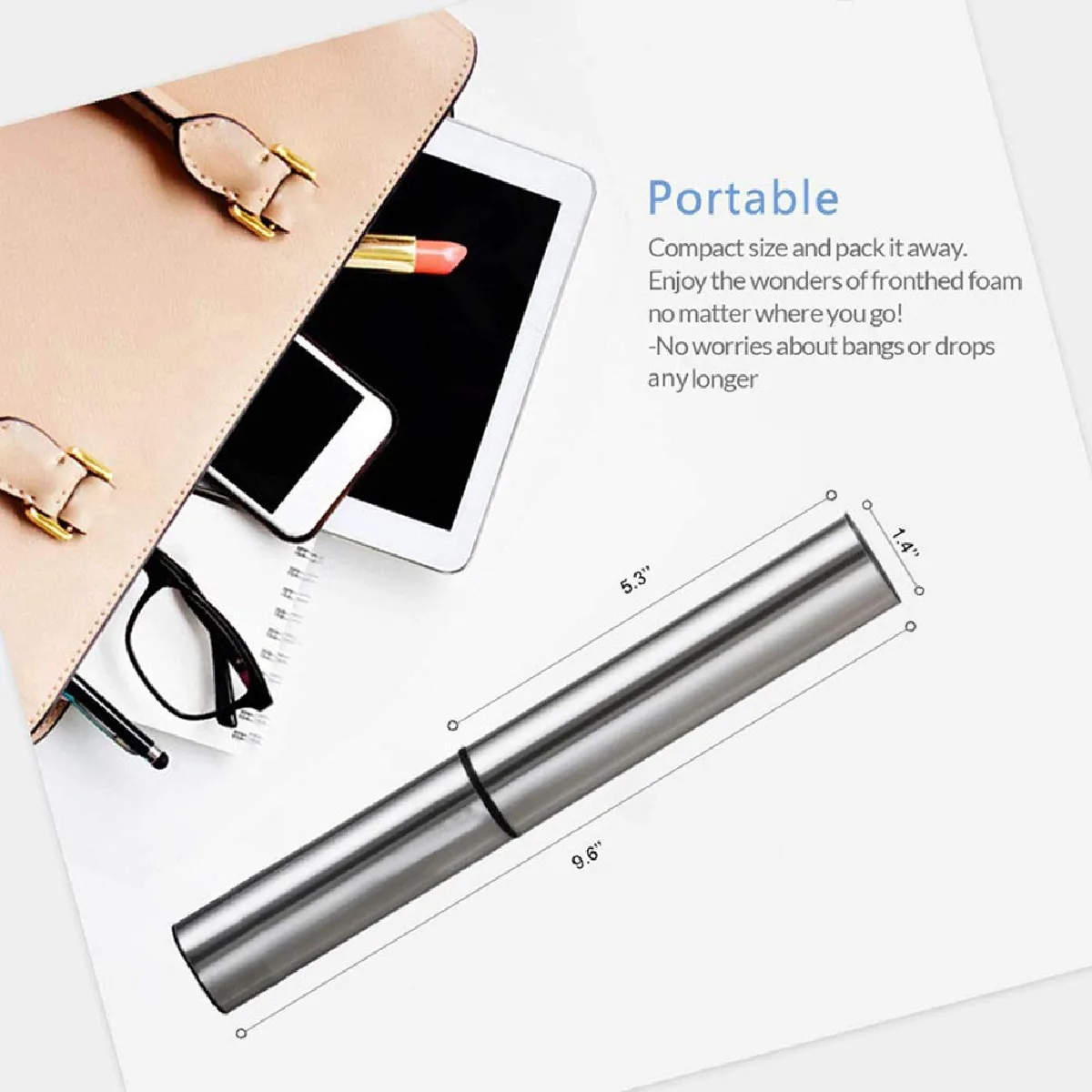 Universal Mélangeur à Lait Universel USB - Acier Inoxydable