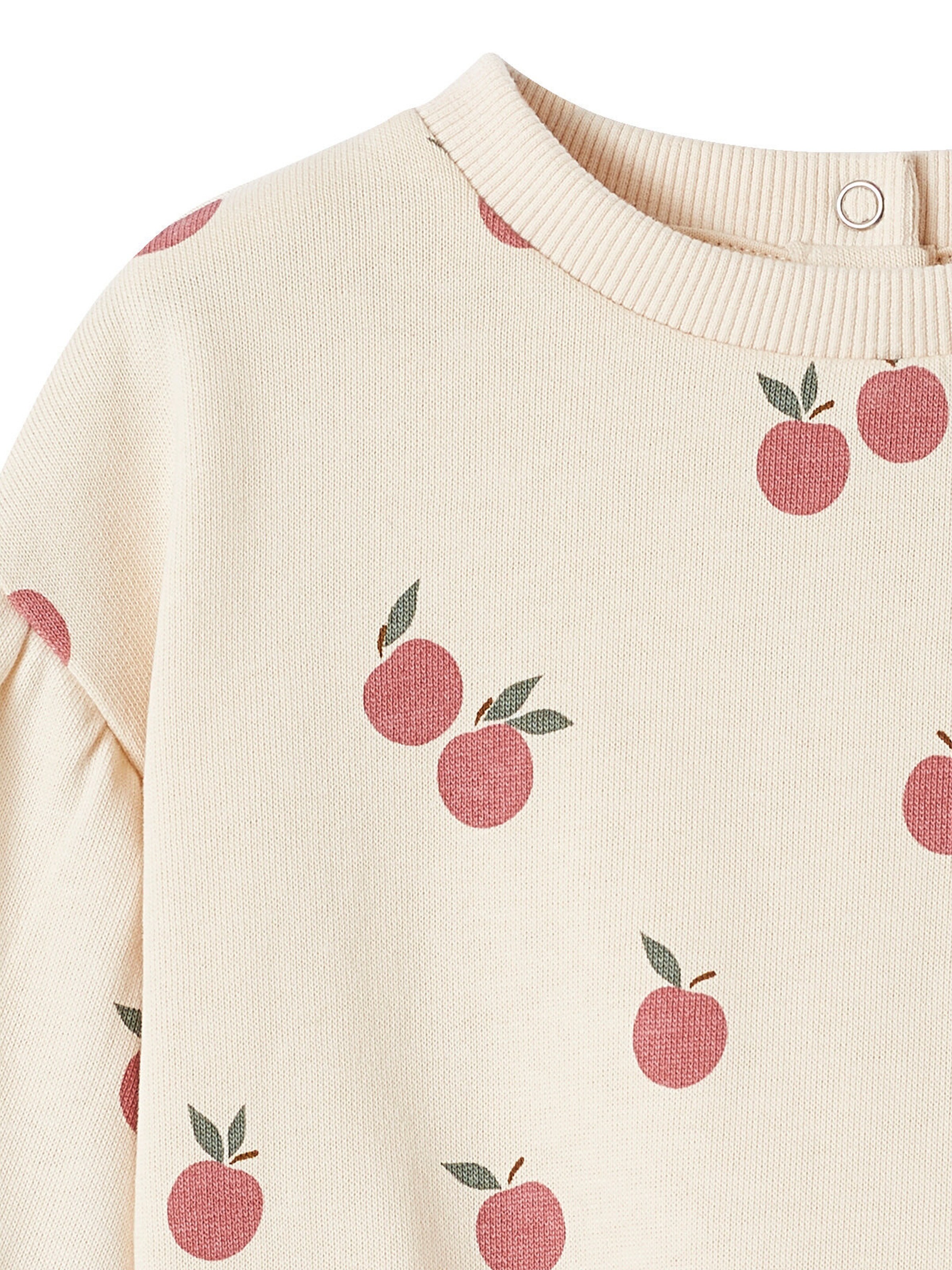 Vertbaudet Baby Sweatshirt wollweiß bedruckt/apfel