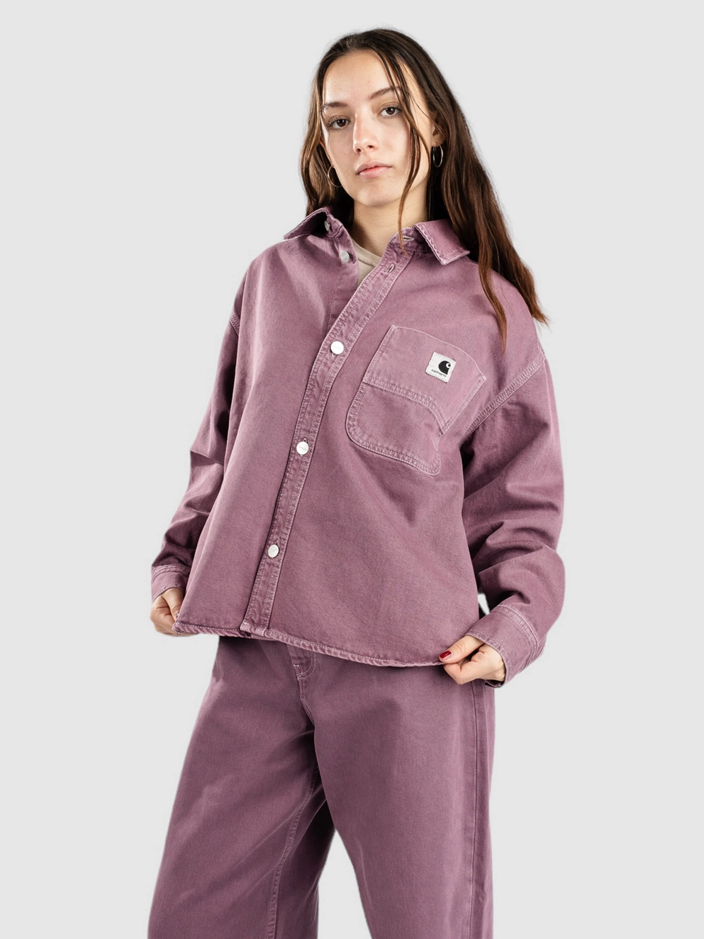 Carhartt WIP Georgia Jac Jacket dusty fuchsia stone dyed