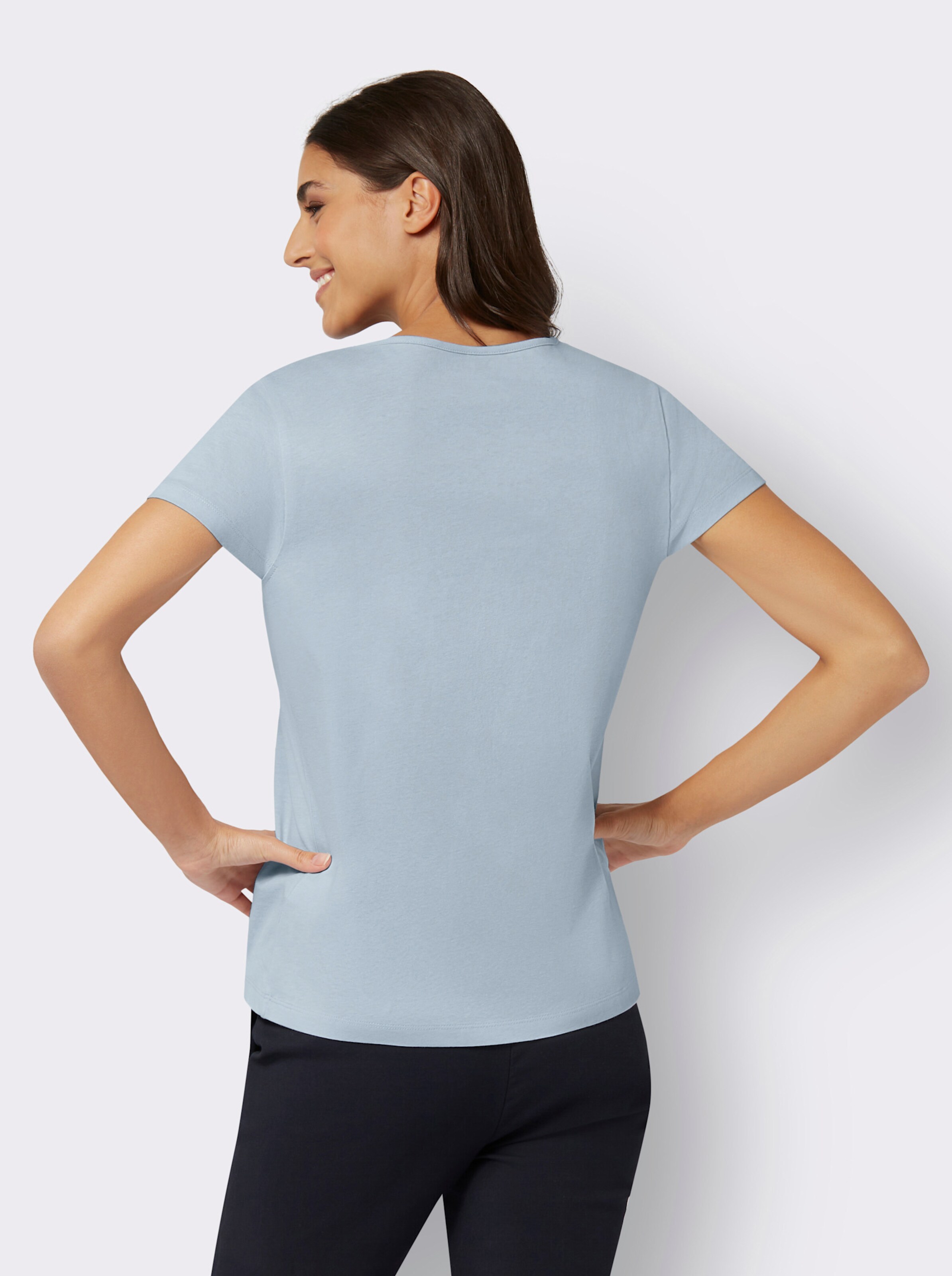 Kurzarmshirt mit Blütendruck