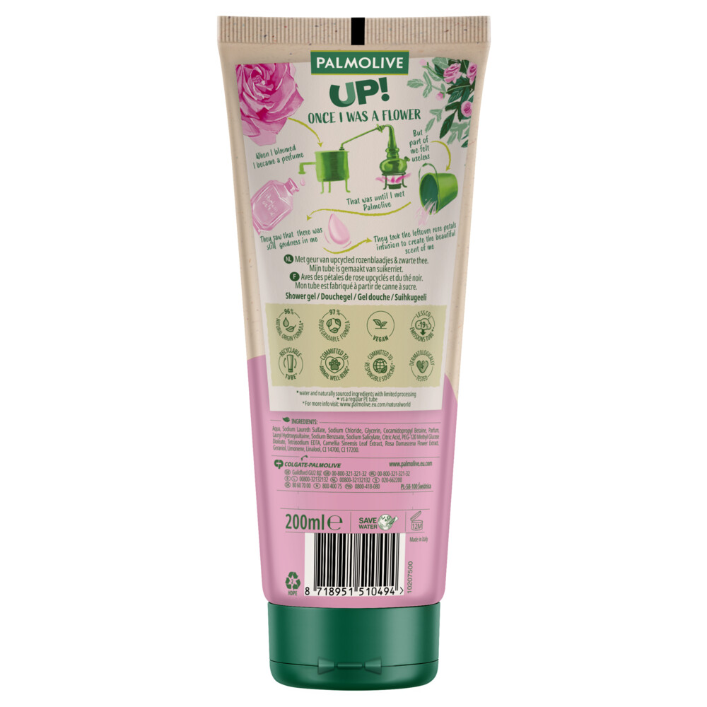 Palmolive Up! Douchegel Rose & Tea200 ml