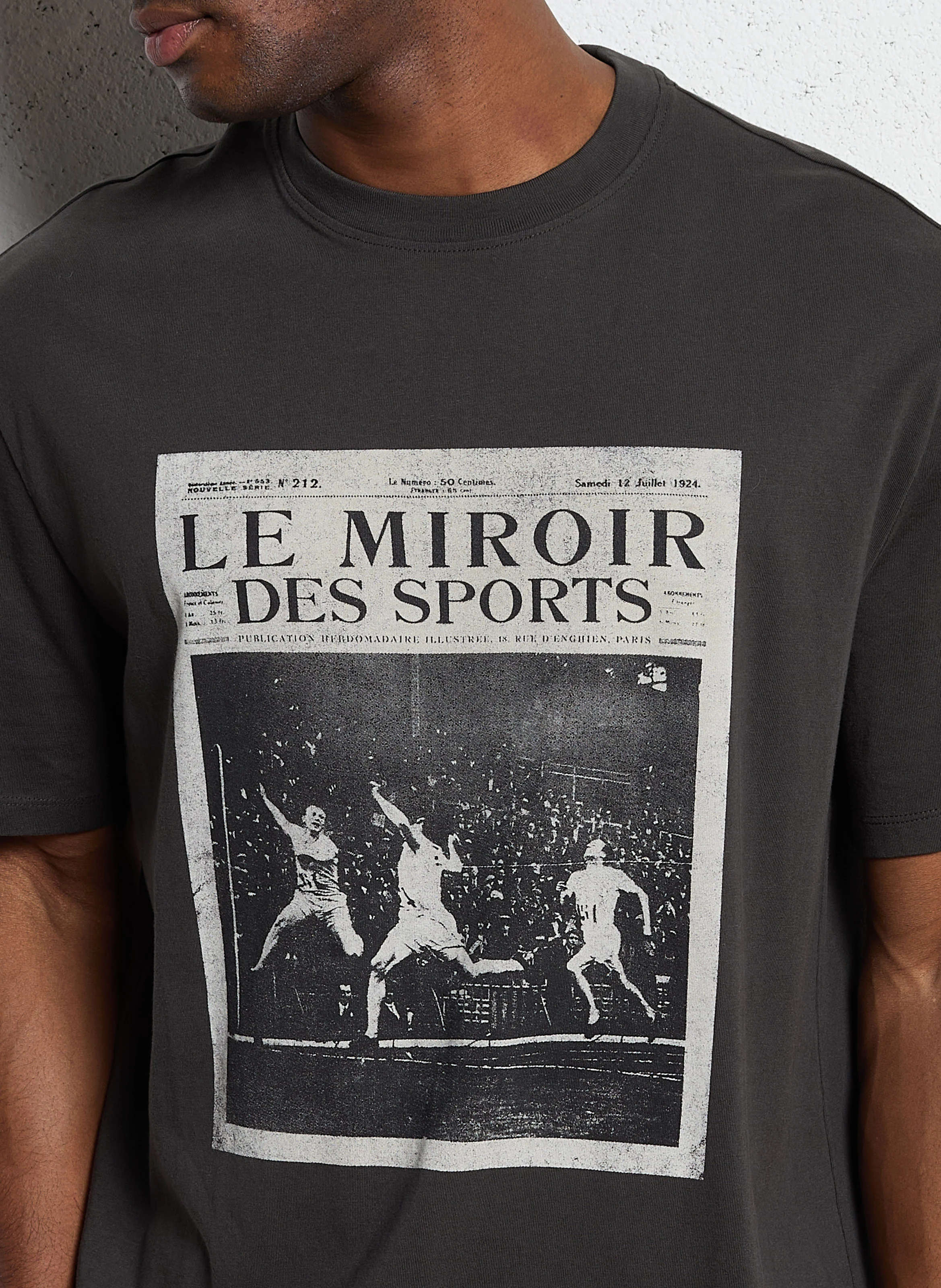 Tee-shirt imprimé en coton | Gris