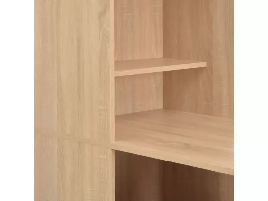 Table de bar avec armoire Chêne 115 x 59 x 200 cm