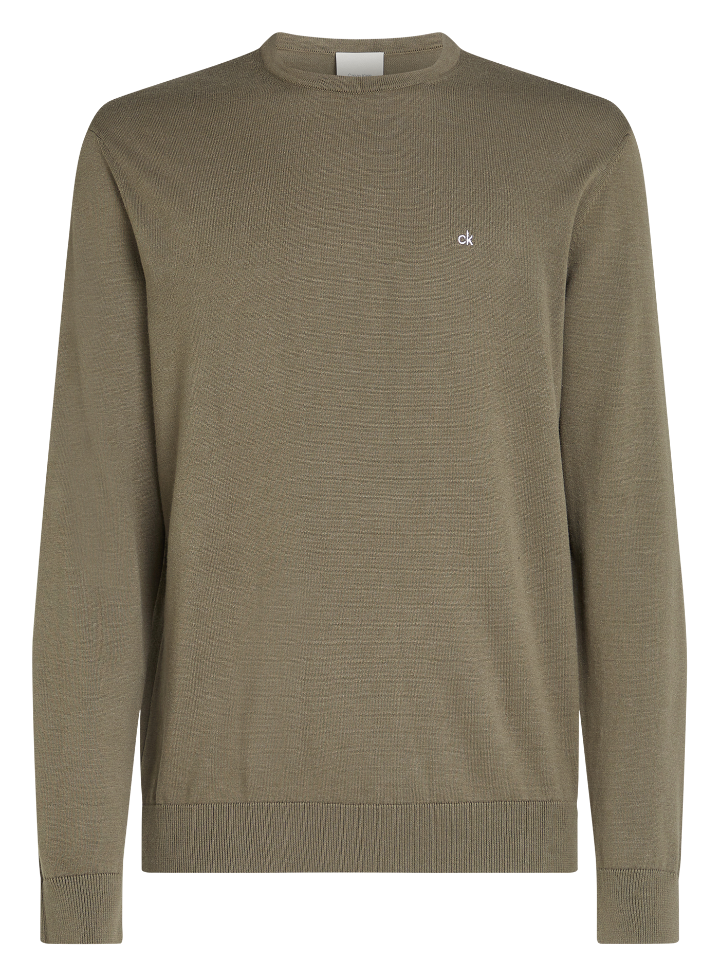 Sweat droit imprimé en coton bio et soie | Gris