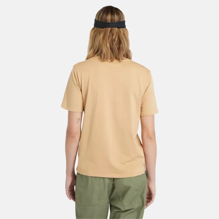 T-shirt Dunstan pour femme en marron clair