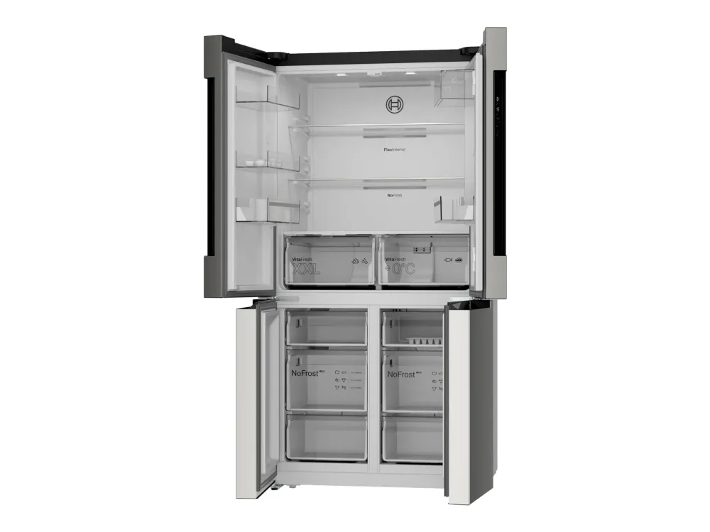 Bosch Serie | 4 KFN96VPEA - Køleskab/fryser - side-by-side - bredde: 91 cm - dybde: 73.1 cm - højde: 183 cm - 605 liter - Klasse E