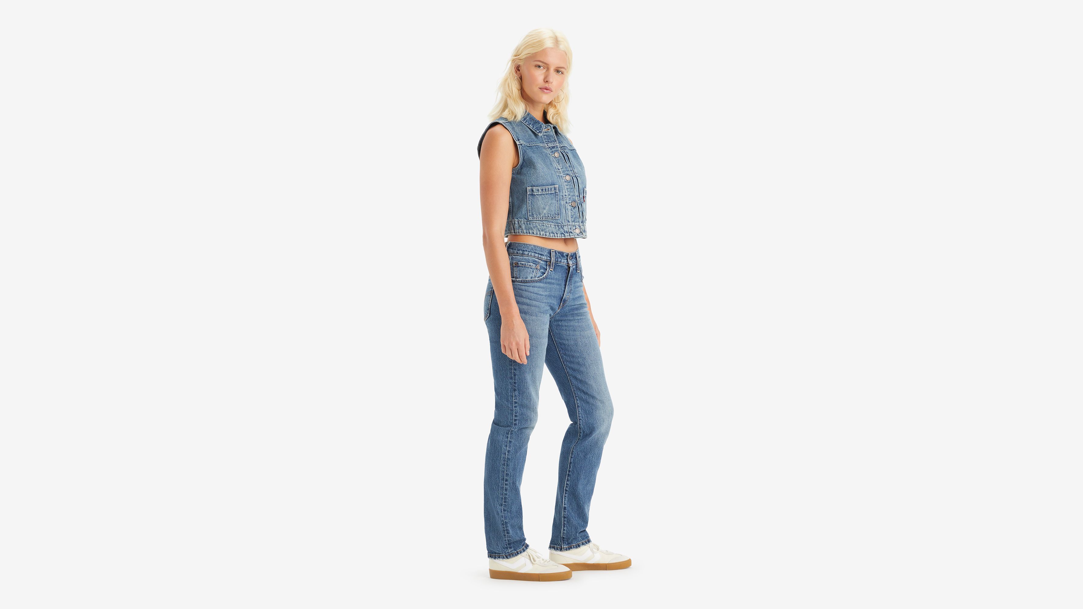Jean Middy Straight - On Trend - Bleu