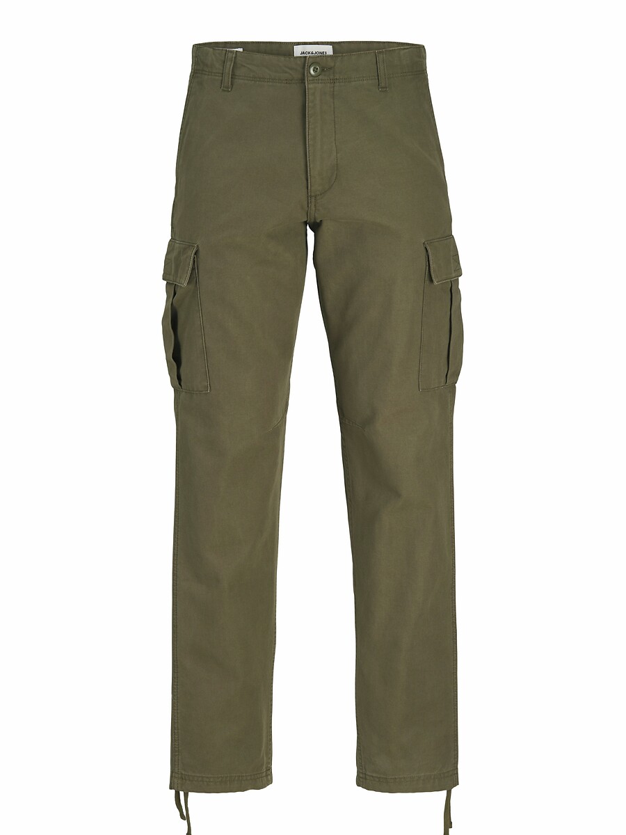 JACK & JONES<br>Calças cargo com a barra dobrada