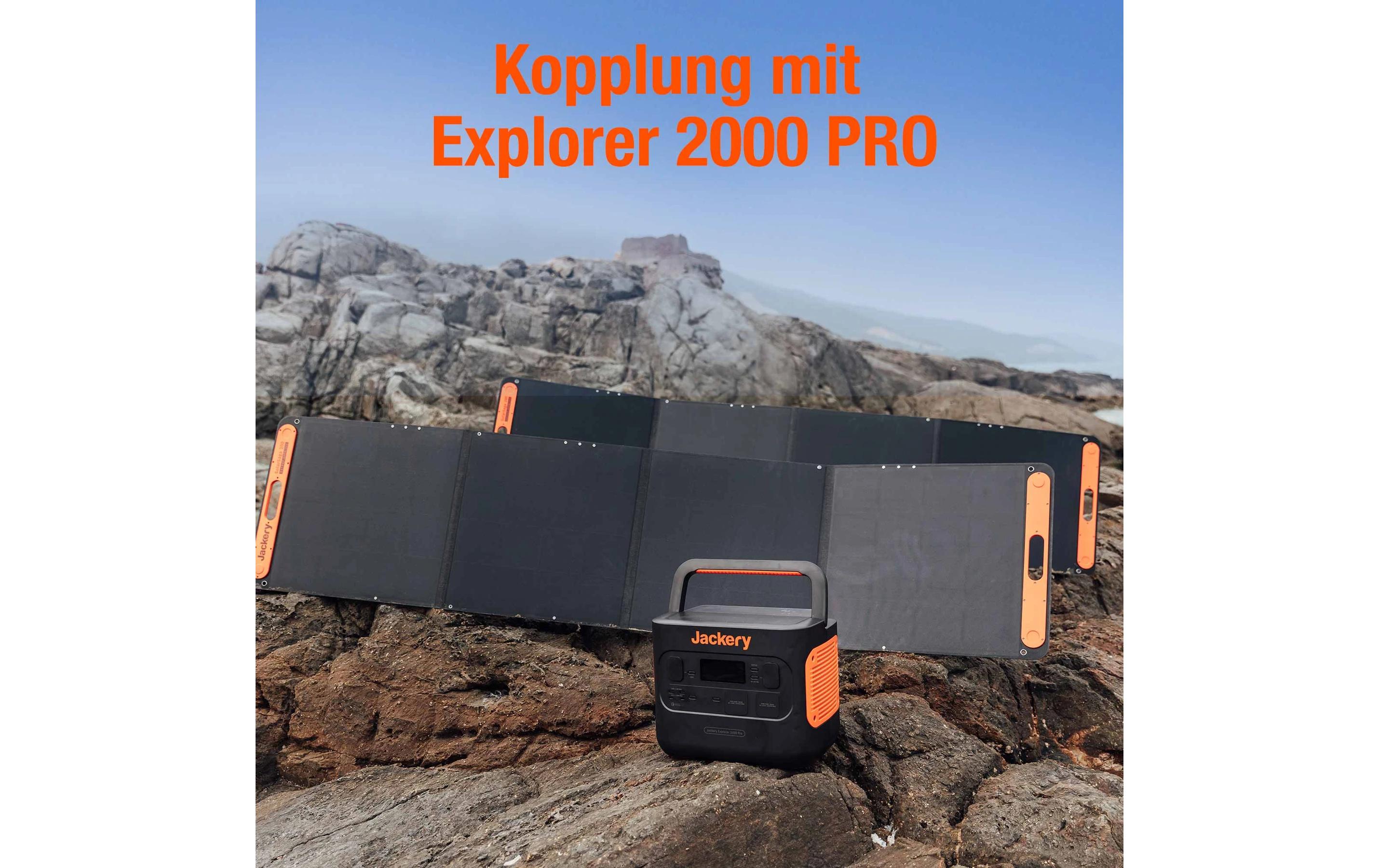 Solarpanel SolarSaga 200, 200 W<br>Solarmodul für Jackery Explorer 1000 & 2000 Pro Powerstations