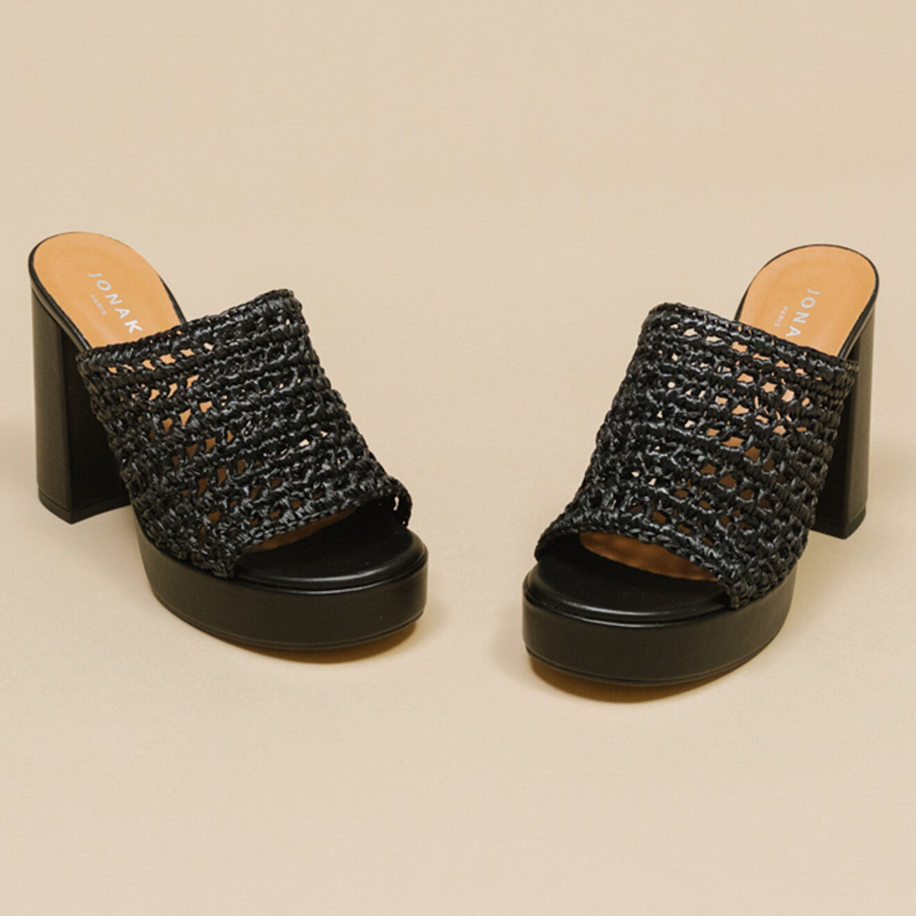 Jonak Sandales Juliette noires - Talon 10 cm