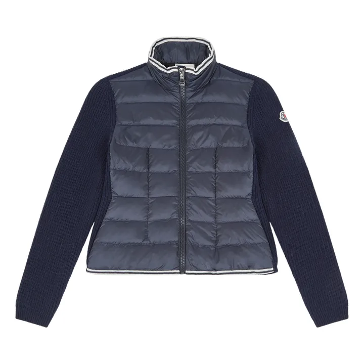 Moncler Veste Zippée Col Montant | Bleu marine