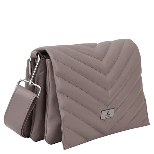 Adax Karoline Skuldertaske, Taupe