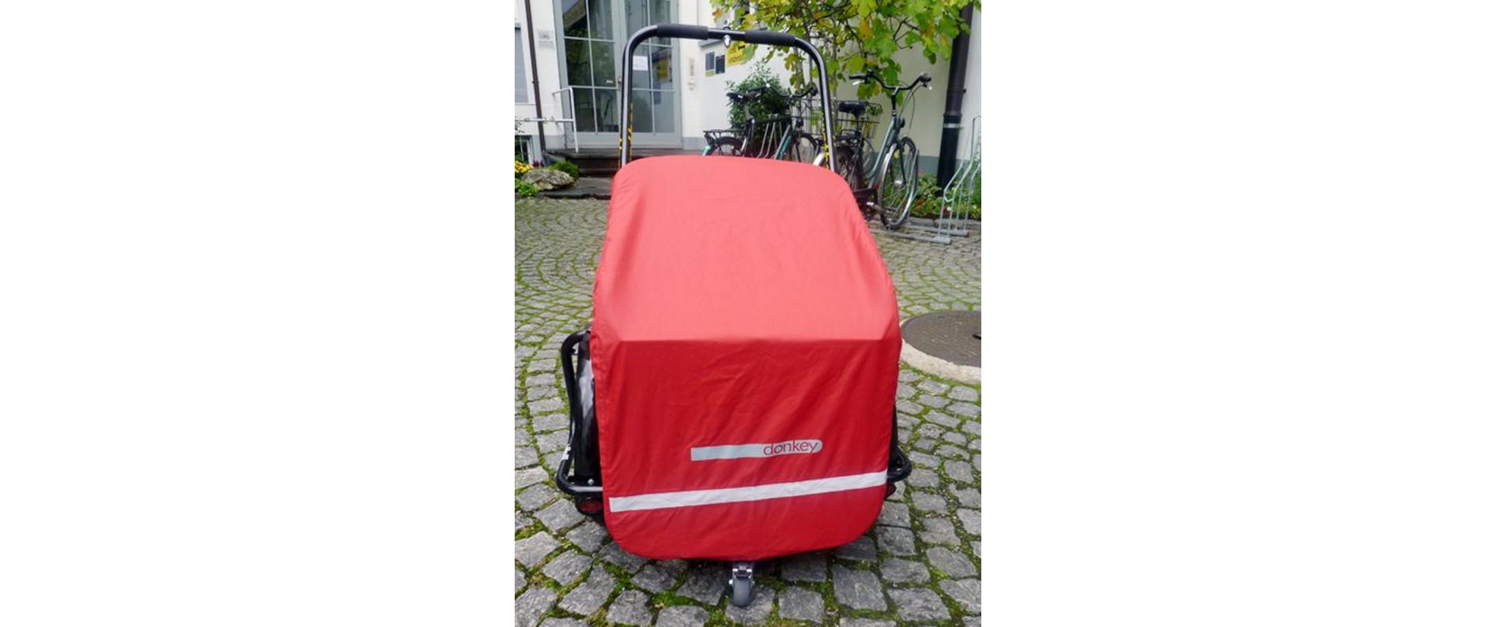 Regenverdeck Winther Donkey-Abdeckplane RotAbdeckung für Donkey-Wanne